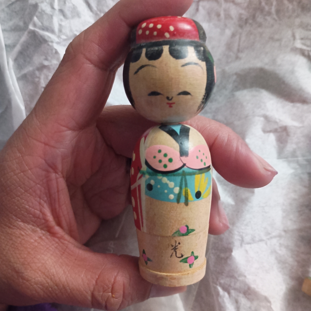 Colorful Handcrafted Wooden Sculpture